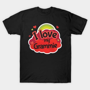 I love my grammie, grandma gift T-Shirt